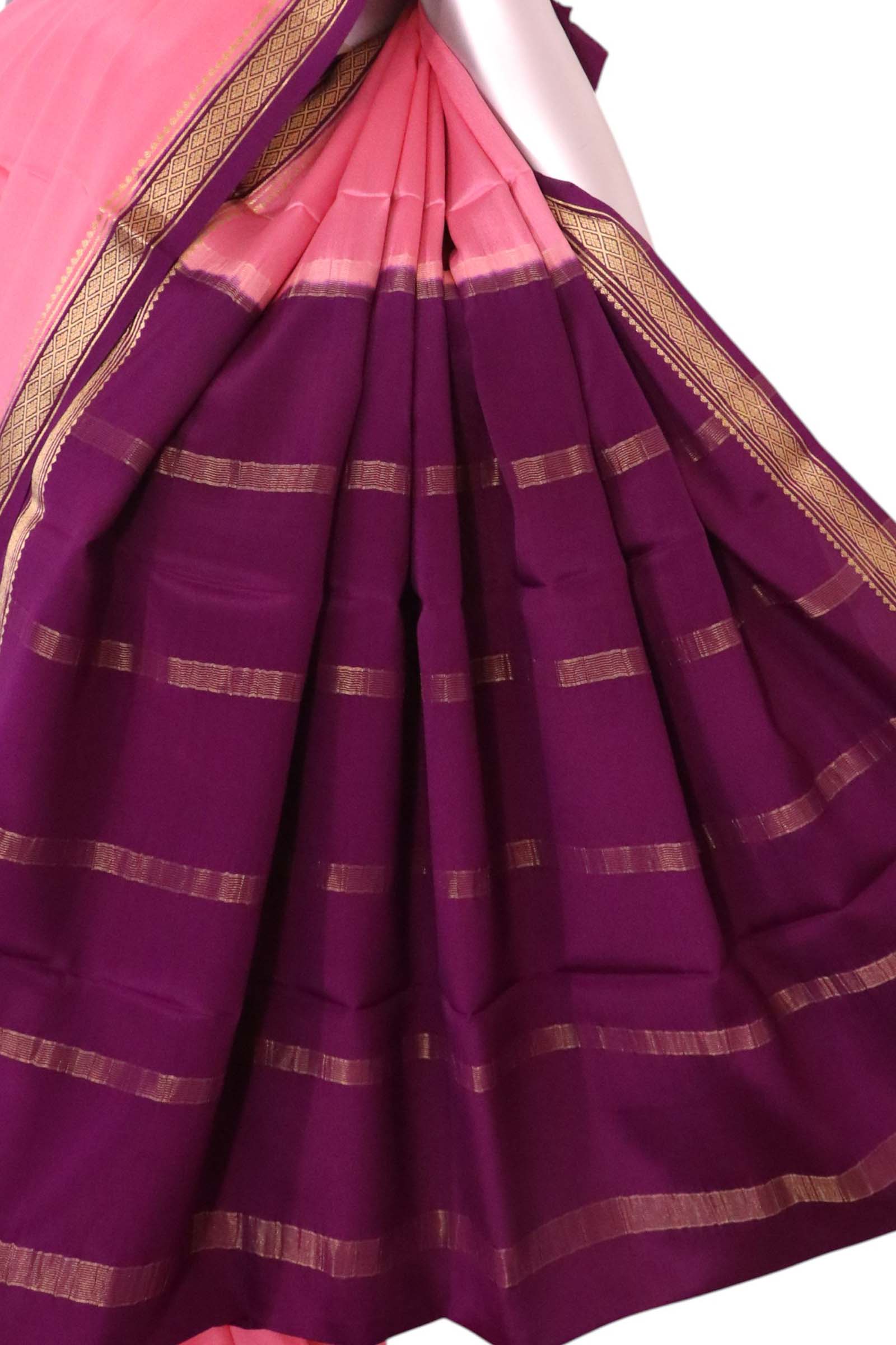Pure Mysore Crepe Silk Saree AL207233